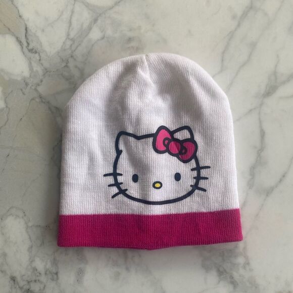 Hello Kitty Beanie pink white one size - Picture 2 of 7